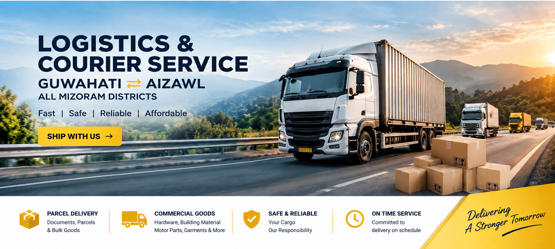 Deep Carrier Logistics and Courier Service - Guwahati to Aizawl